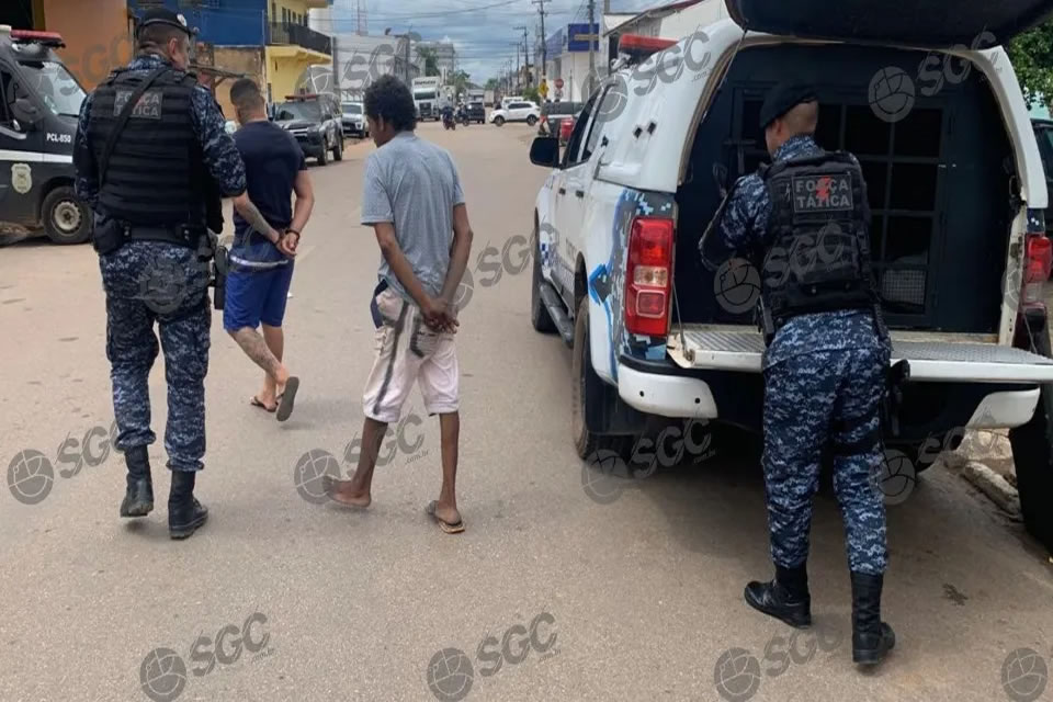 Polícia Militar prende dupla por tráfico de drogas e recupera veículo roubado em Porto Velho