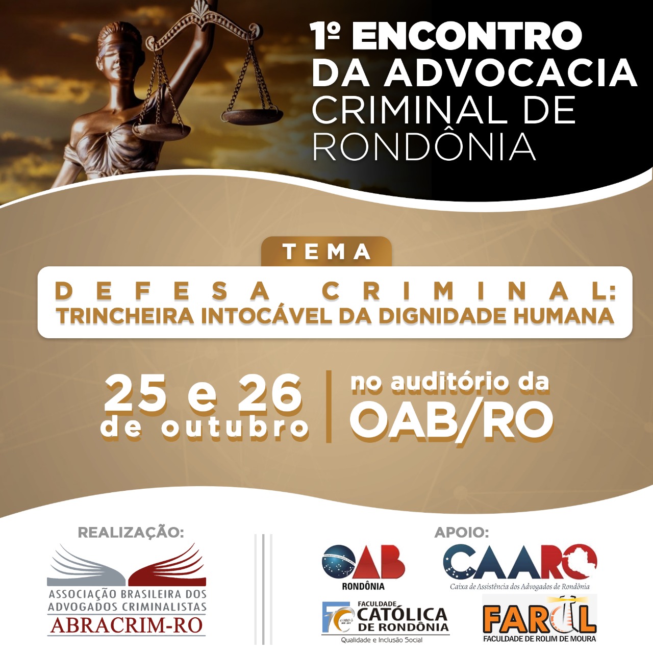 OAB Rondônia apoia l Encontro da Advocacia Criminal do Estado