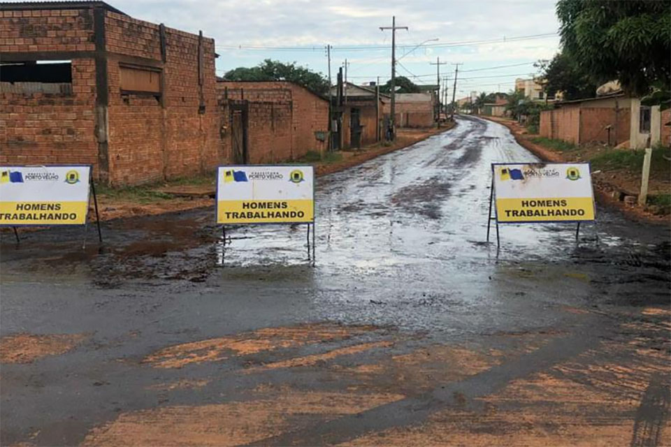 Prefeitura inicia asfalto nas ruas São Miguel, São Sebastião e Alfazema
