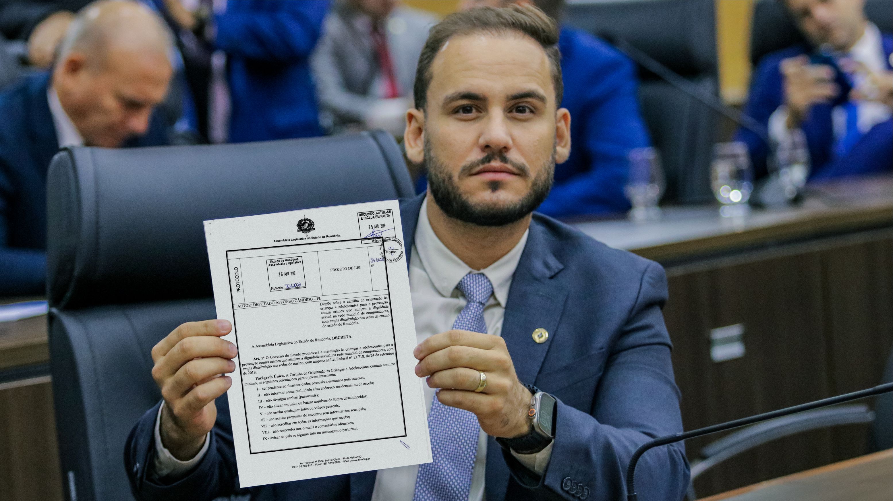 Deputado Affonso Cândido propõe cartilha com orientações sobre crimes na Internet