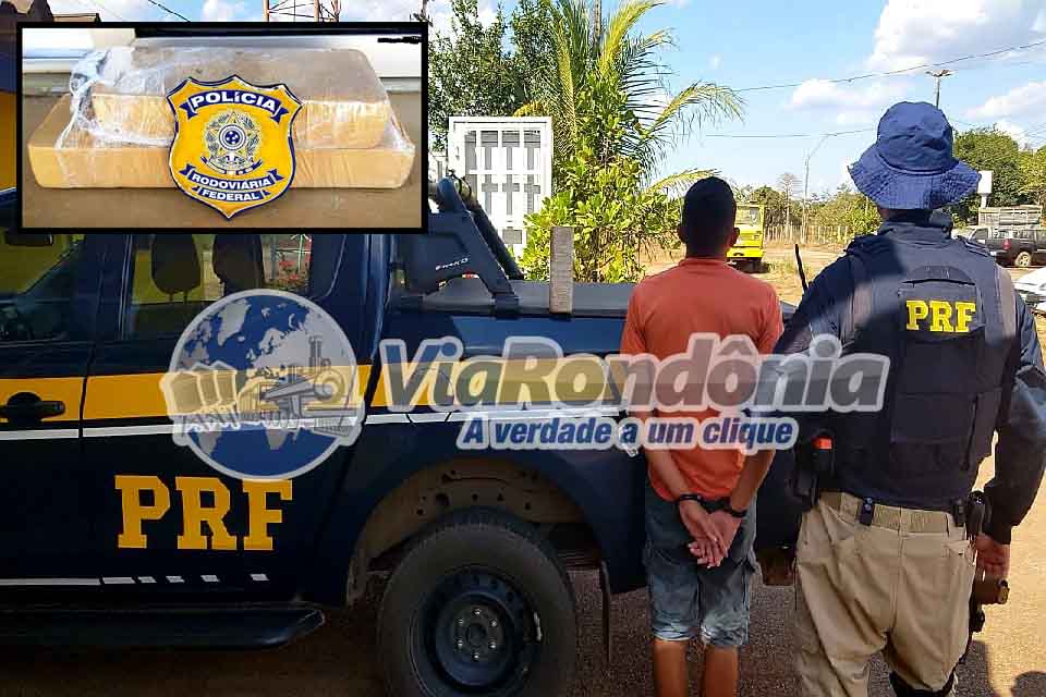 PRF prende motorista com tabletes de drogas na BR 364