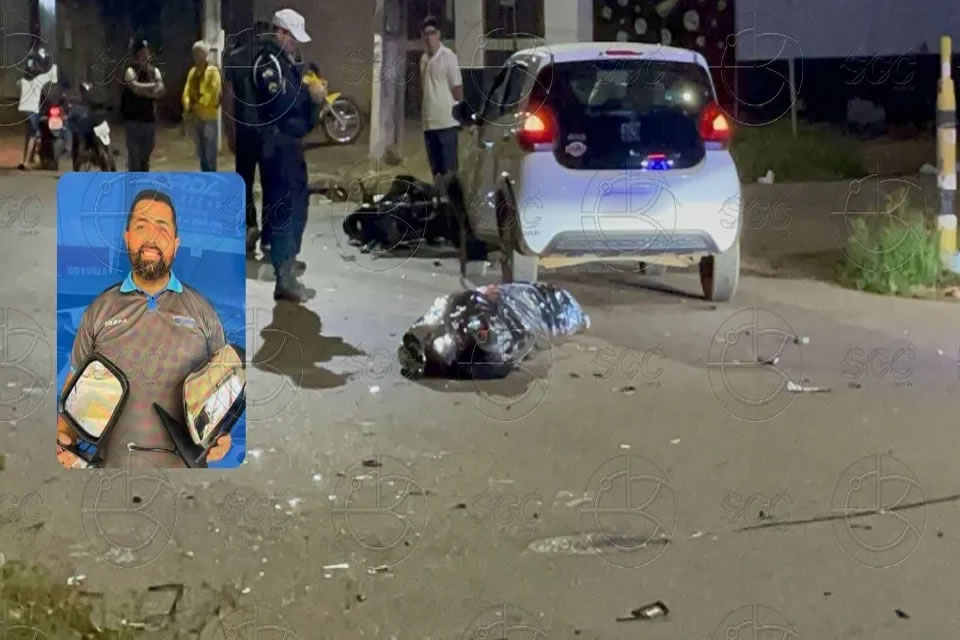 Motociclista morre ao ser atingido por caminhonete e atropelado por carro